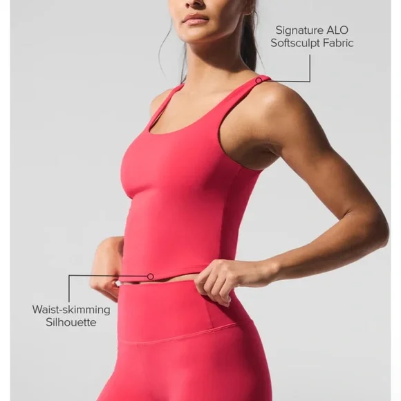 ALO Yoga Candy Red Tank - Picture 4 of 10